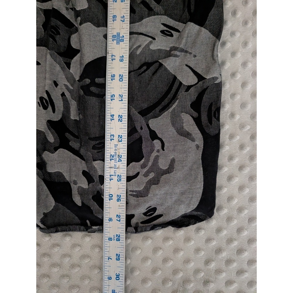 AAPE By a Bathing Ape Long Sleeve Button Down Shirt Men's Medium Camo Slim Fit - Picture 12 of 14